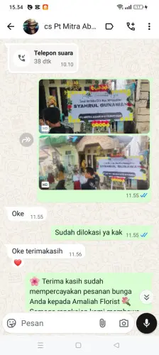 Testimonial Papan Bunga pamekaran
